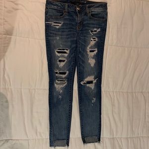 American Eagle denim ripped jeans